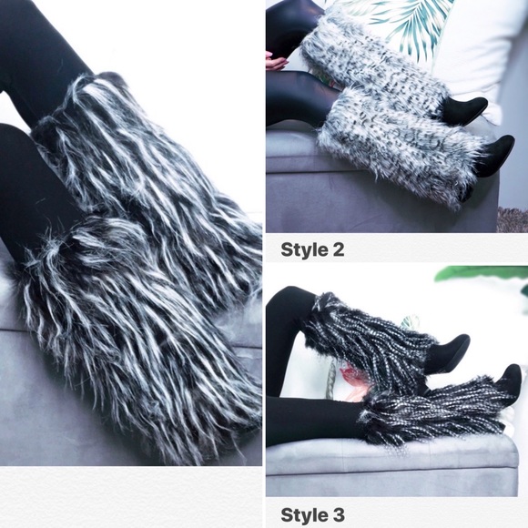 Furry Leg Warmer / Boot Cover - Picture 1 of 4